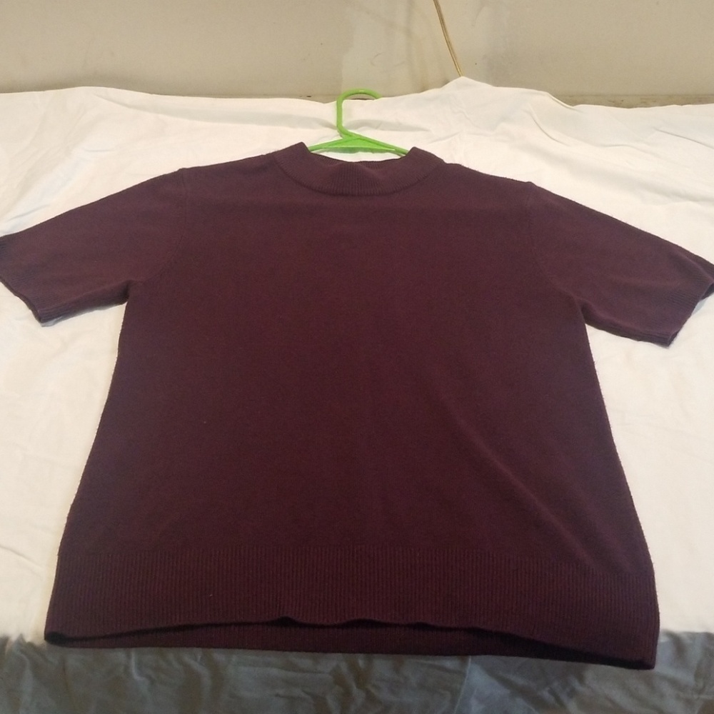 Purple sweater tee